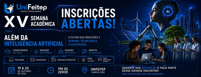 XV Semana Acadêmica UniFeitep — inscrições abertas